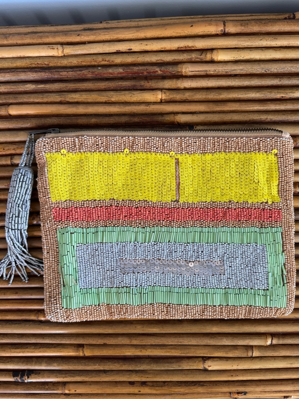 Jasper & Jeera Beaded Clutch